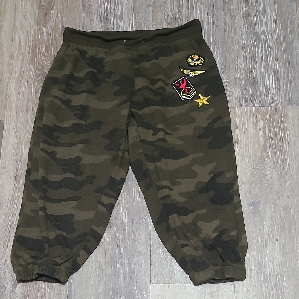 Kids Camouflage Joggers with Patches